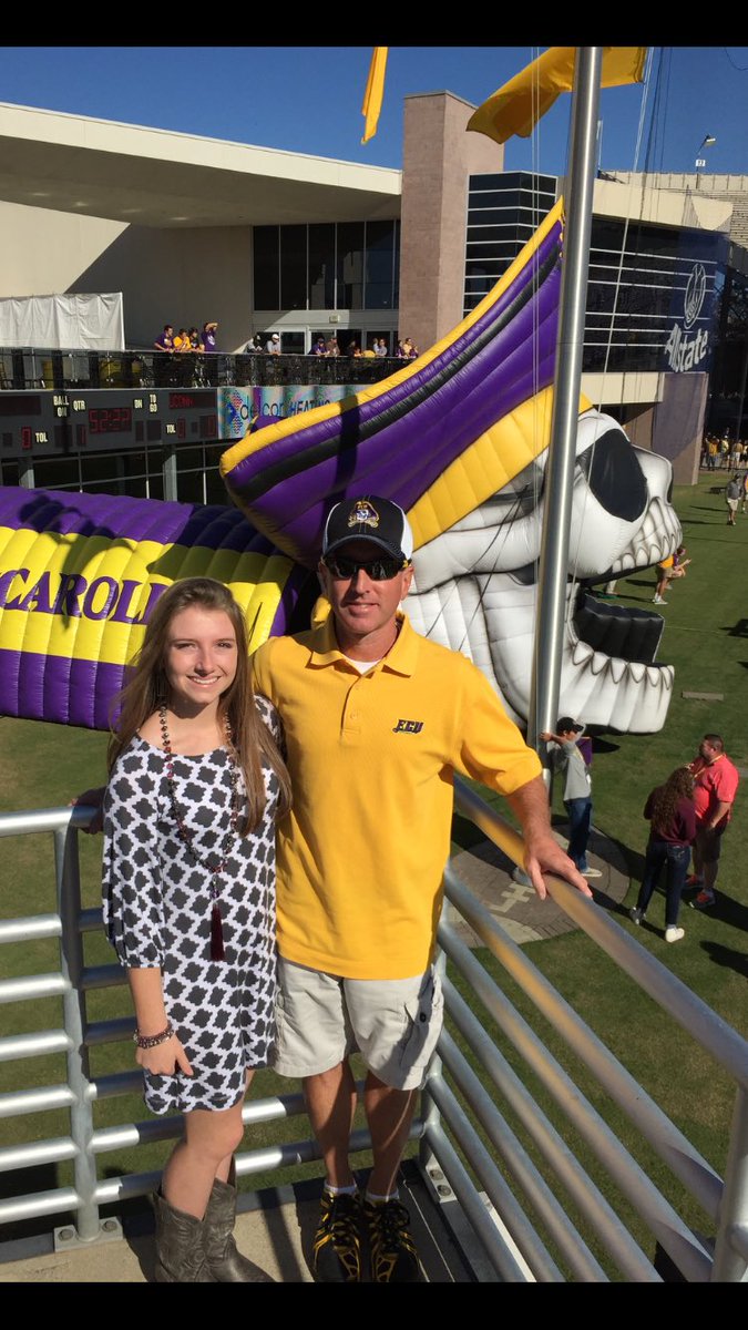 CooperChrist's tweet image. Pirates 4 Life!  Win baby!!
#ecugameday