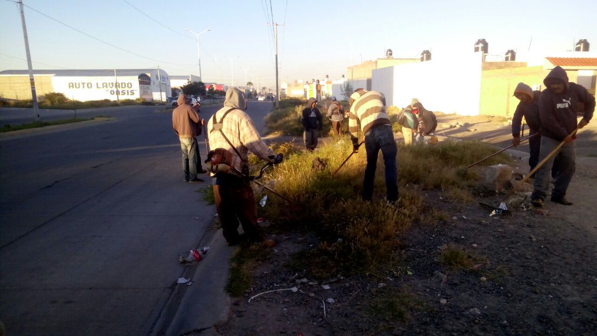 spublicos_dgo's tweet photo. @jedimunive Buen día, se lleva a cabo el desmalezado en la zona solicitada. #AtenciónDeReporte https://t.co/drVDJnpNaO