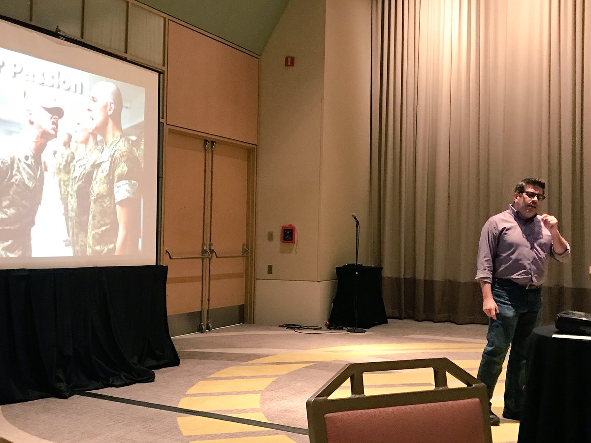 thelittlekitchn's tweet photo. .@LouMongello conveying his passion for podcasting & sharing with us how powerful the spoken word is! #typeacon #typeaeast https://t.co/FO5qP7Pd88