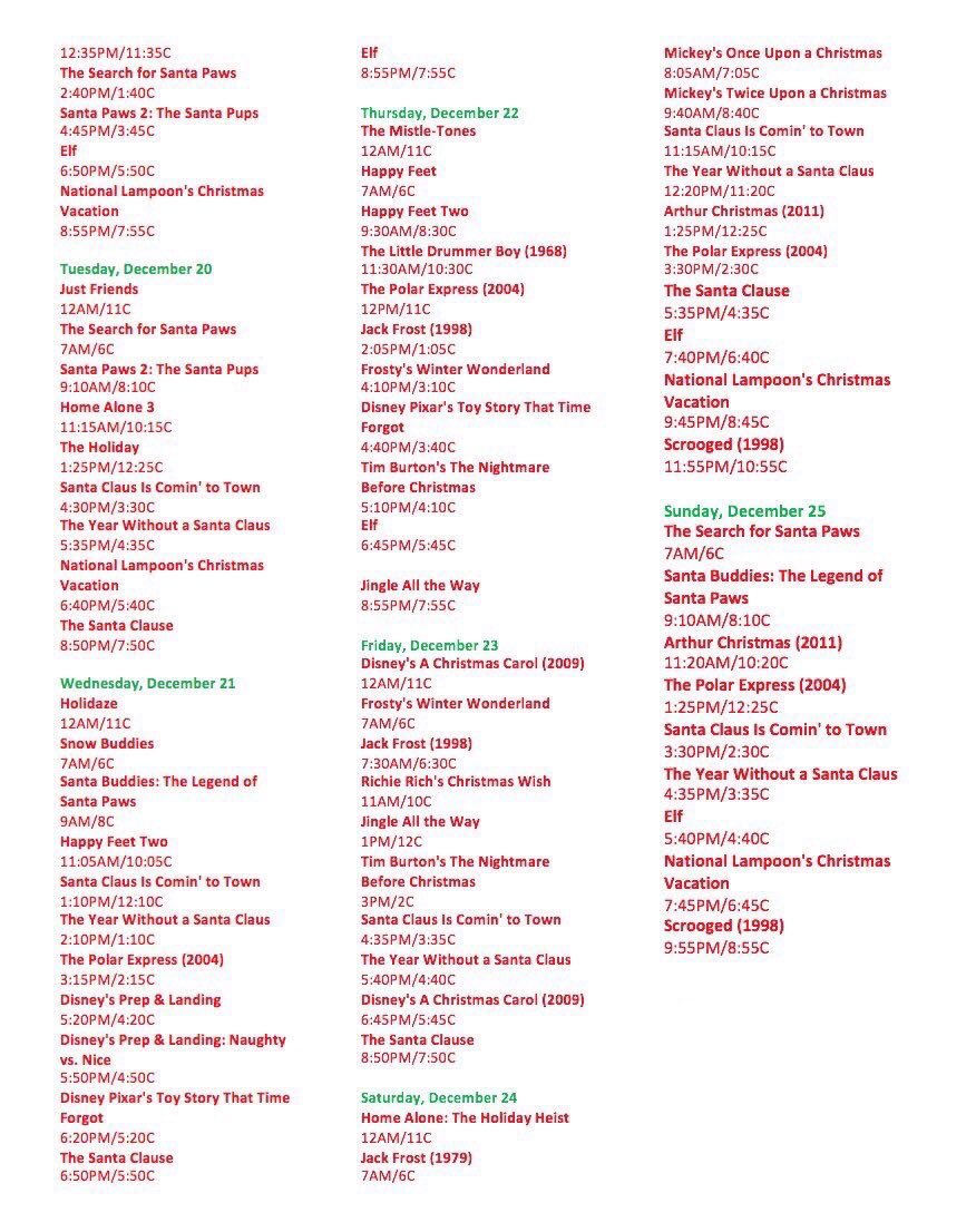 25 DAYS OF CHRISTMAS SCHEDULE IS FINALLY HERE😍🎅🏼🎄