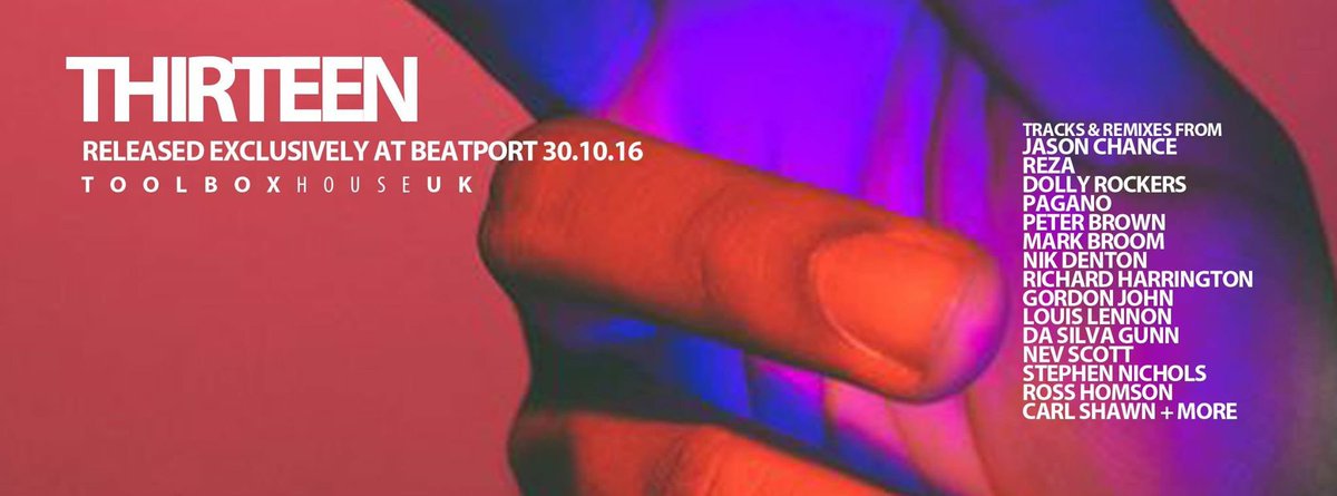 Tomorrow we celebrate 13 years of Toolbox House with this package of anthems on <a href="/beatport/">Beatport</a> 

<a href="/djjasonchance/">JASON CHANCE</a> <a href="/NikDentonMusic/">Nik Denton</a> <a href="/UKDOLLYROCKERS/">Dolly Rockers</a>