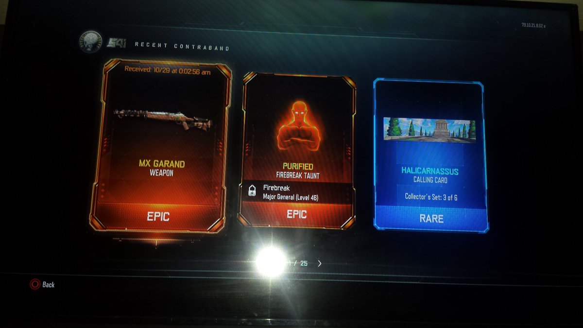 CorruptedBirdYT's tweet photo. Look what i got #callofduty #blackops3 #cod #ps4 #bo3 #blackops3 #codbo3 #newgun #mxgarand #newweapon https://t.co/ek1ZyPXlXD