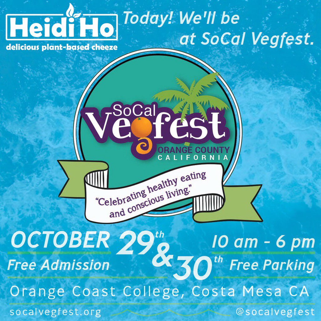 HeidiHoFoods's tweet image. Come see us today at the @SoCalVegFest! Free nachos today and tomorrow! #socalvegfest #freenachos #vegancheese