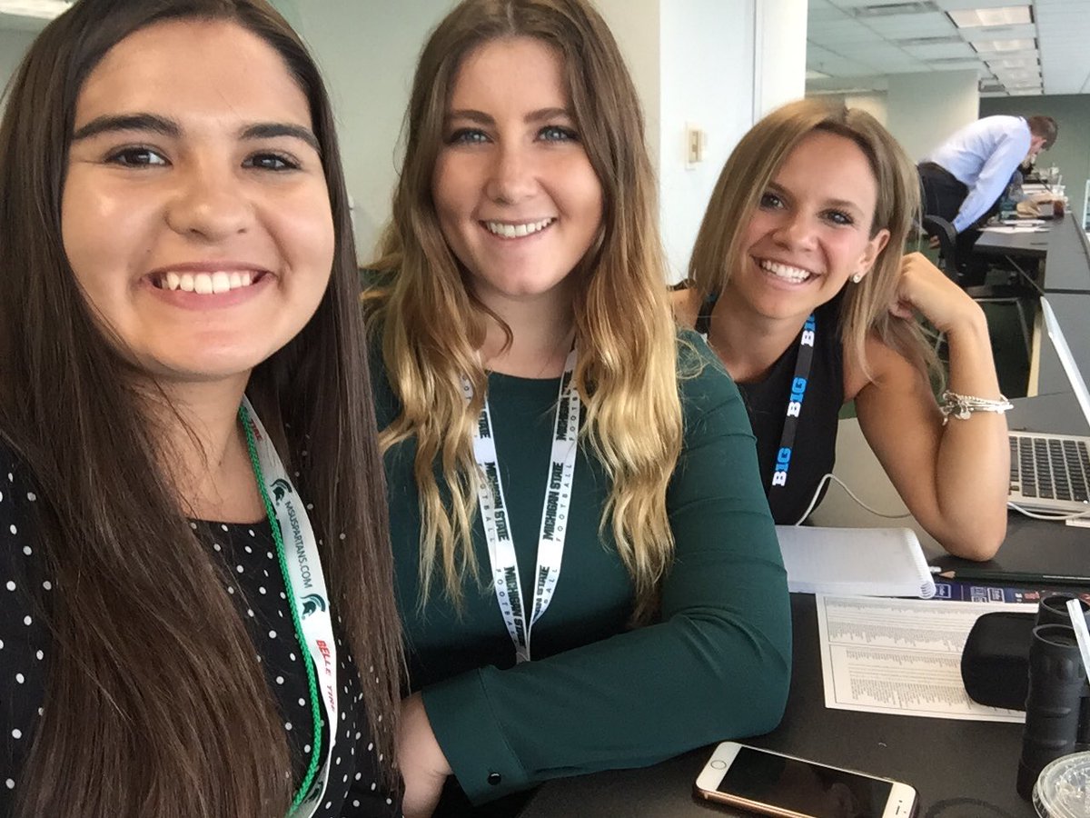 AWSM_MSU's tweet photo. Up in the press box, ready for the big game! 🏈 https://t.co/hizCuo7Tae