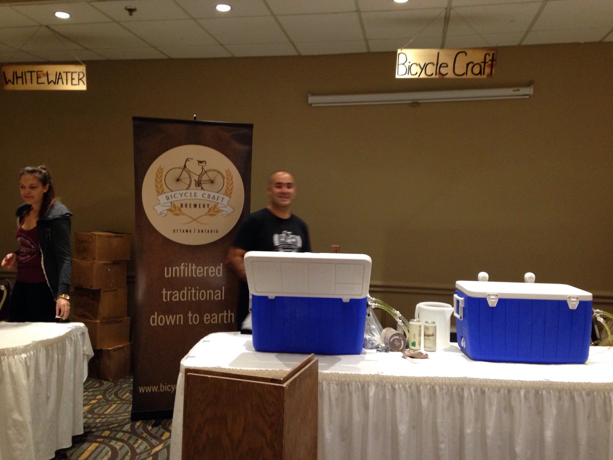 AThibert's tweet photo. Set up time here @OVCBF I spot @BicycleBrewery https://t.co/2NgTPBuFgX