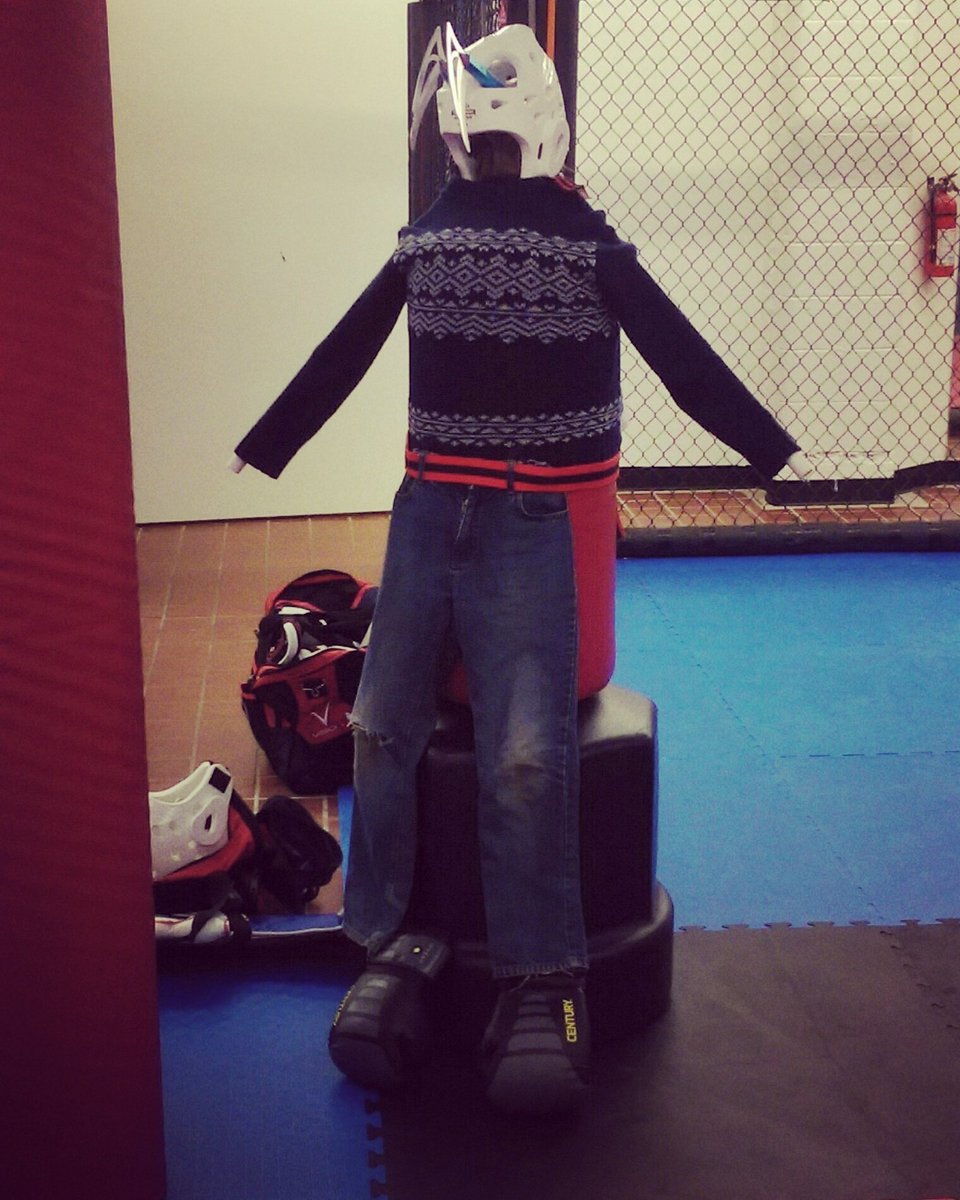 WTAAnnadale's tweet photo. Love kids imagination. They gave my wave master a costume. #halloween  #martialarts https://t.co/HtqZ1abal8