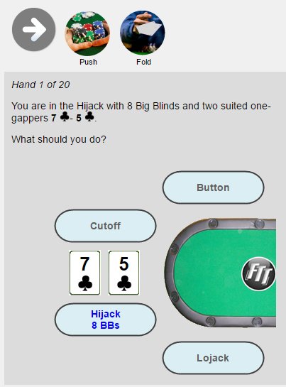 FloatTheTurn's tweet photo. Try the new Push/Fold quiz in our App.
Let us know what you think.
https://t.co/7TviYMAUKW https://t.co/SfRlGVkbqx