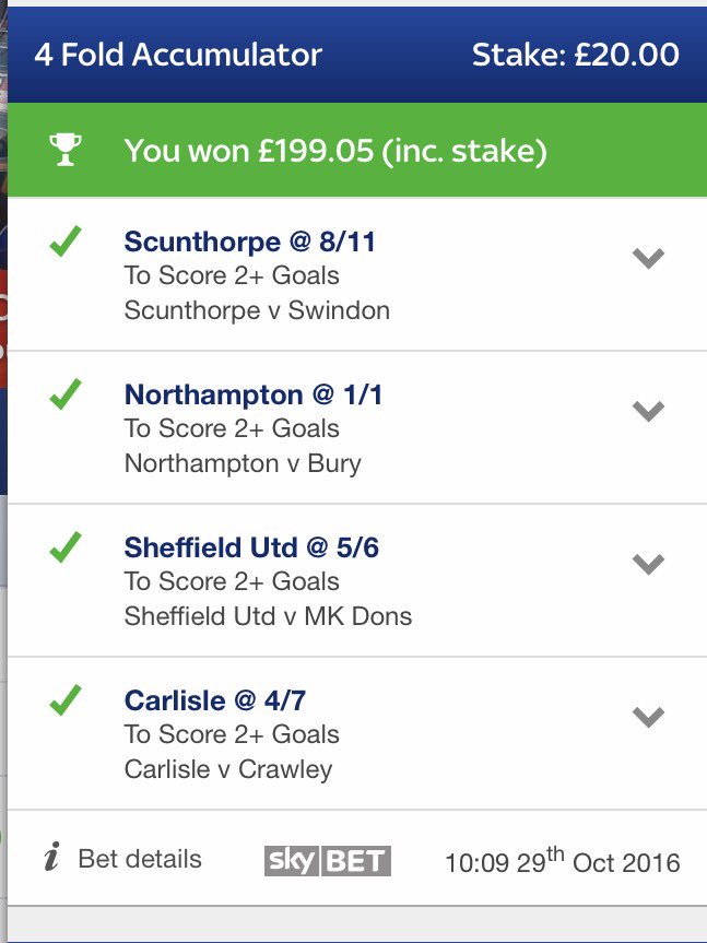 matthammond01's tweet photo. @FootyAccums @TeamFA 2 winners today 💷😁 https://t.co/oeFzBKqGsh