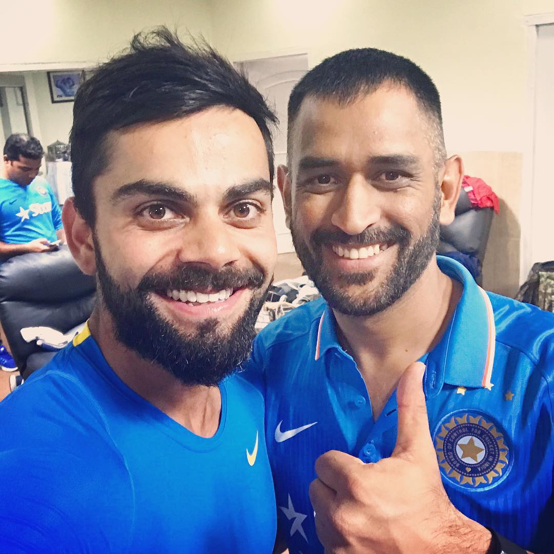 SirJadeja's tweet photo. Best Diwali Gift Ever, India Sleeps Well When These Guys Smile Like This. #Kohli #Dhoni

#INDvsNZ #INDvNZ #HappyDeepavali #HappyDiwali https://t.co/92MDWd1GwB