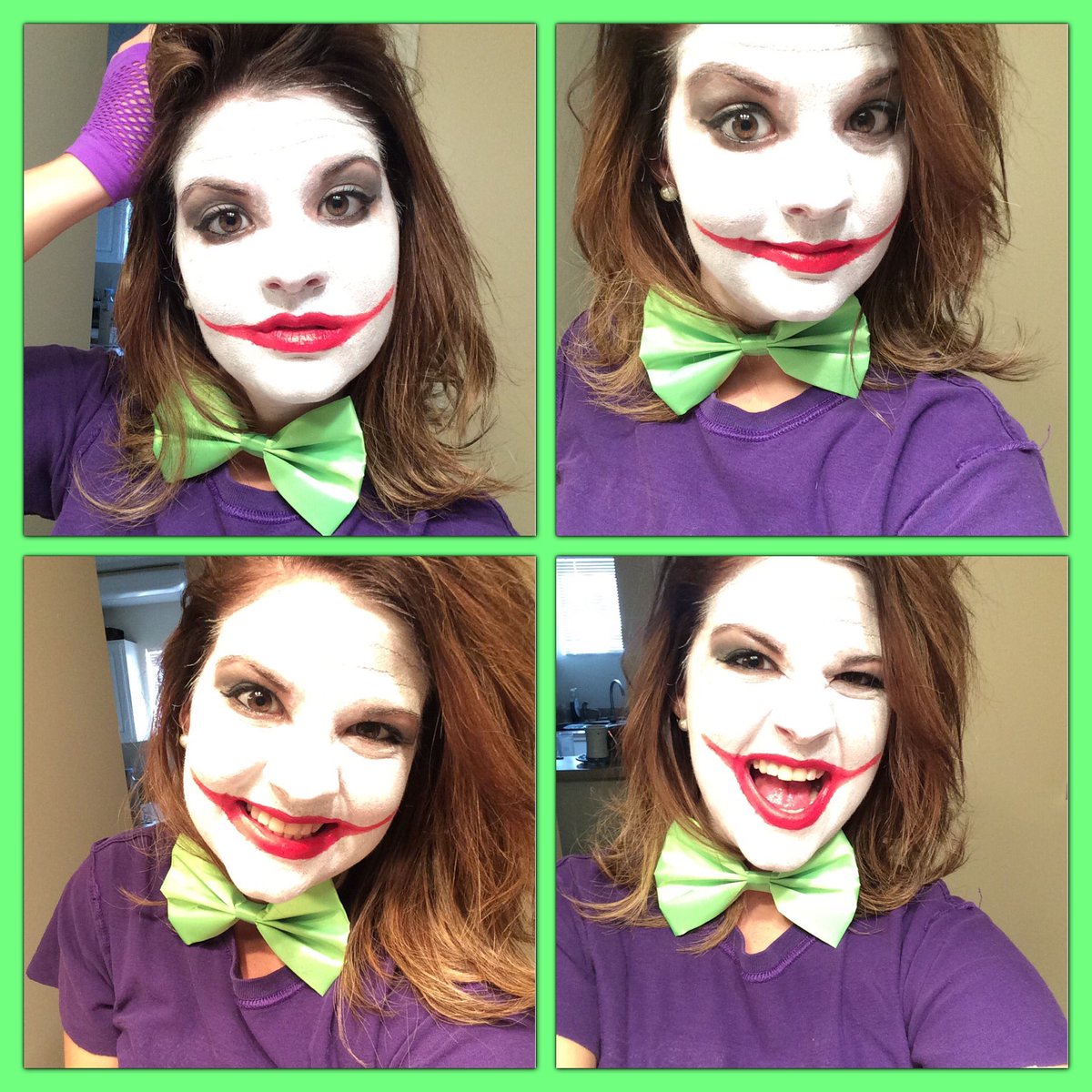 Standby4Awkward's tweet photo. "Why so serious?" #Halloweenshenanigans #Joker #hahaha #imhavingtoomuchfun https://t.co/TKVJo46Y86