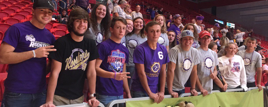 PHHSActivities's tweet photo. Championship volleyball about to take place! The student section is ready!! 4:47pm start time. https://t.co/Dm0sWKcGPk
