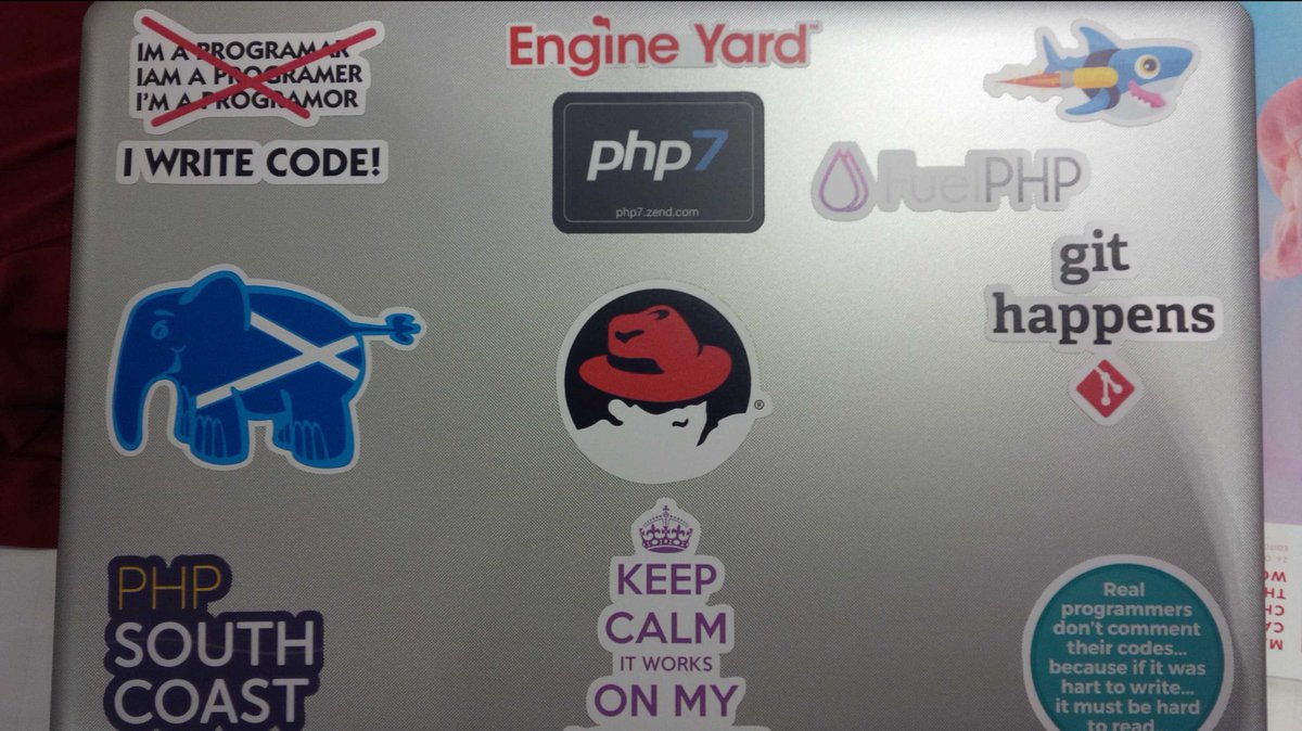 WanWizard's tweet image. @scotlandphp you&apos;ve got a prominent place in my hart, and on my laptop! Awesome, can&apos;t wait until 2017! #scotphp16