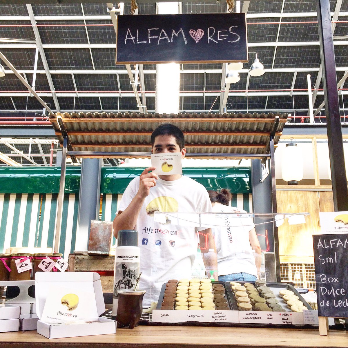 Happy Sunday from #ArtisanLane #TramshedsHaroldPark 🎉 Find out what the #mysteryalfajor flavour is &amp; stock up on ur favourite #alfamores 😎