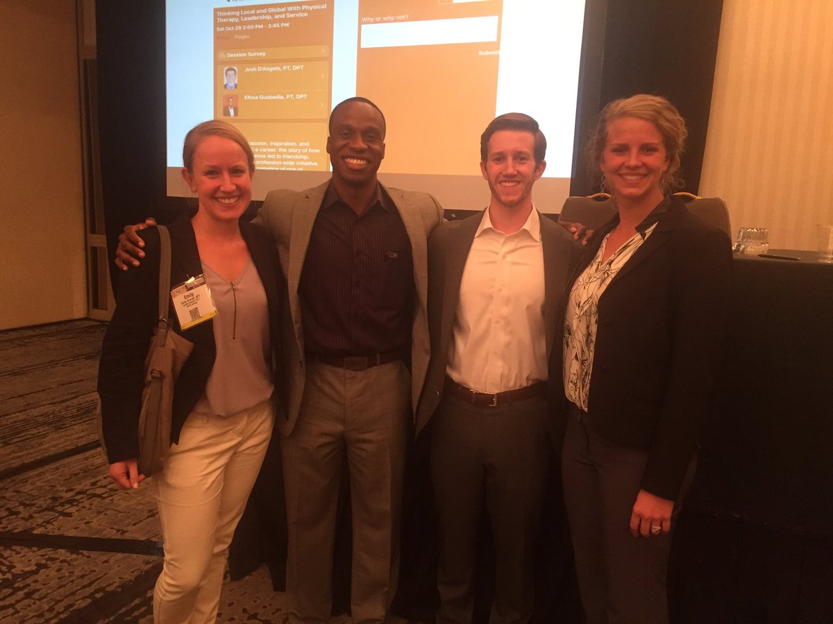 EmilyEverettDPT's tweet photo. Thank you @EfosaGuobadia &amp; @joshdangelo for wrapping up snap sessions with an inspiring presentation on service! @dayna2norton @ShepDPT https://t.co/3Dj3KzlgHB