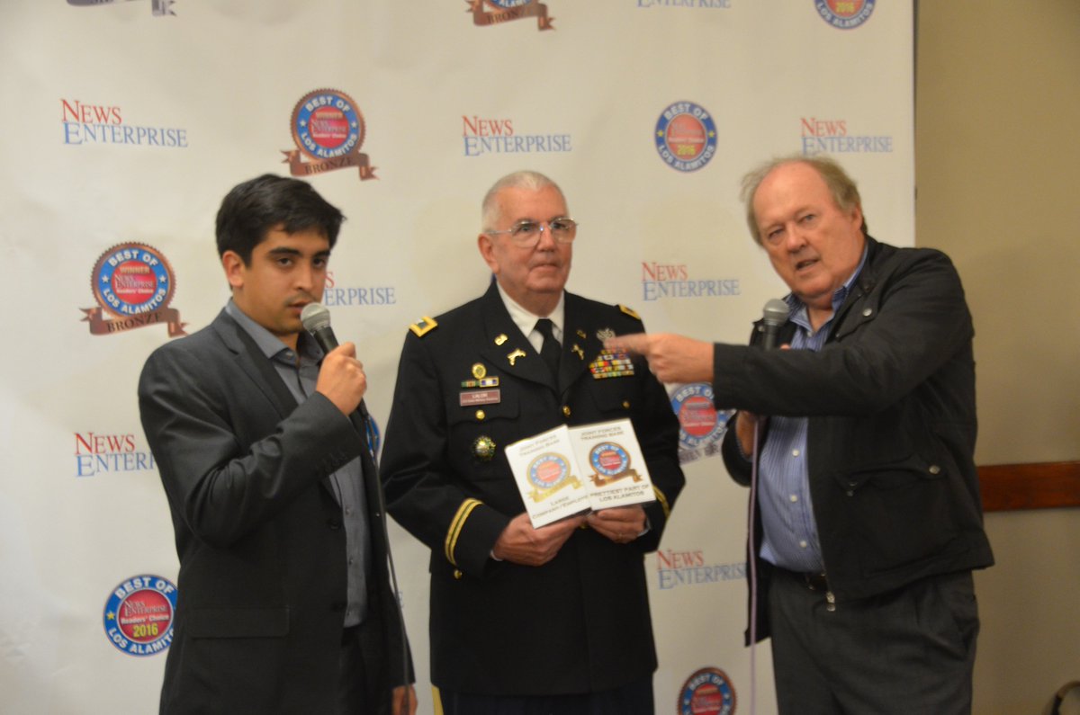 JFTBLosAl's tweet photo. Thank you @newsenterprises &amp; voters for 2 Best of Los Al awards! Best Large Employer and 3rd-Prettiest Part! Great honor! https://t.co/4pHUyoEeD0