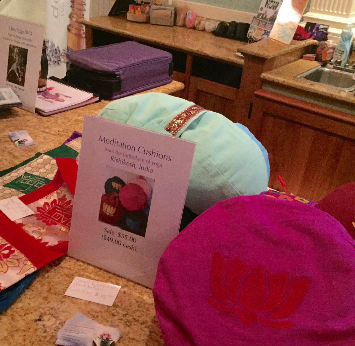 NEYOGACHAMPS's tweet photo. More vendors include The Essence of Living Healthy, La La Land Comfy Wear, Meditation Cushions, &amp; The Toolbox! #bikram #NERYAC2016 https://t.co/m9ACirHFOW