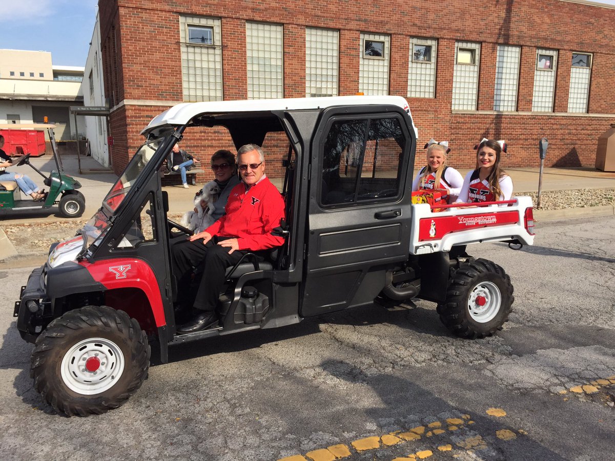 Tressel in his swagger wagon