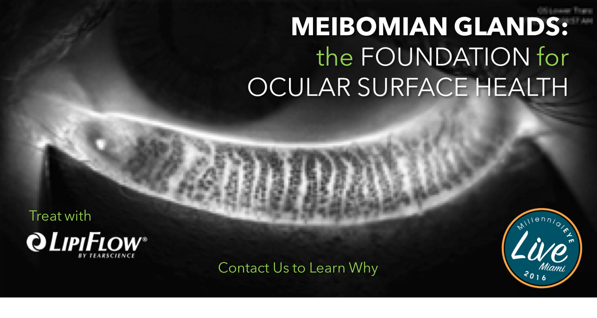 LIPIFLOW's tweet photo. Live from Millennial Eye in Miami!!! Meibomian Glands are the foundation for ocular surface health...
https://t.co/vyGEX5PWH4 #MELiveMiami https://t.co/Ie7IqCuGzp