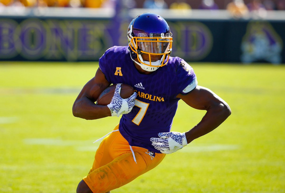 ECU WR Zay Jones now stands second all-time in NCAA career receptions, behi...