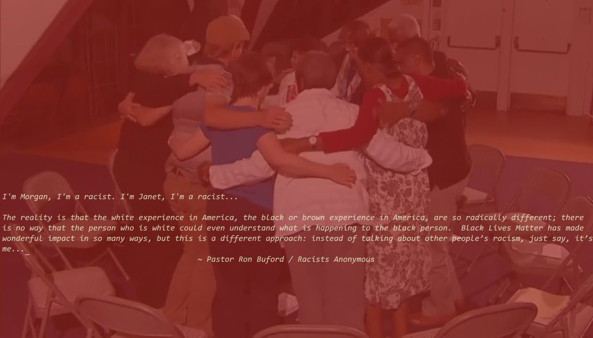 waho_me's tweet photo. joining racists anonymous on this group hug via the interwebs 

"instead of talking about other people’s racism, just say it’s me" https://t.co/cVmfu41isC