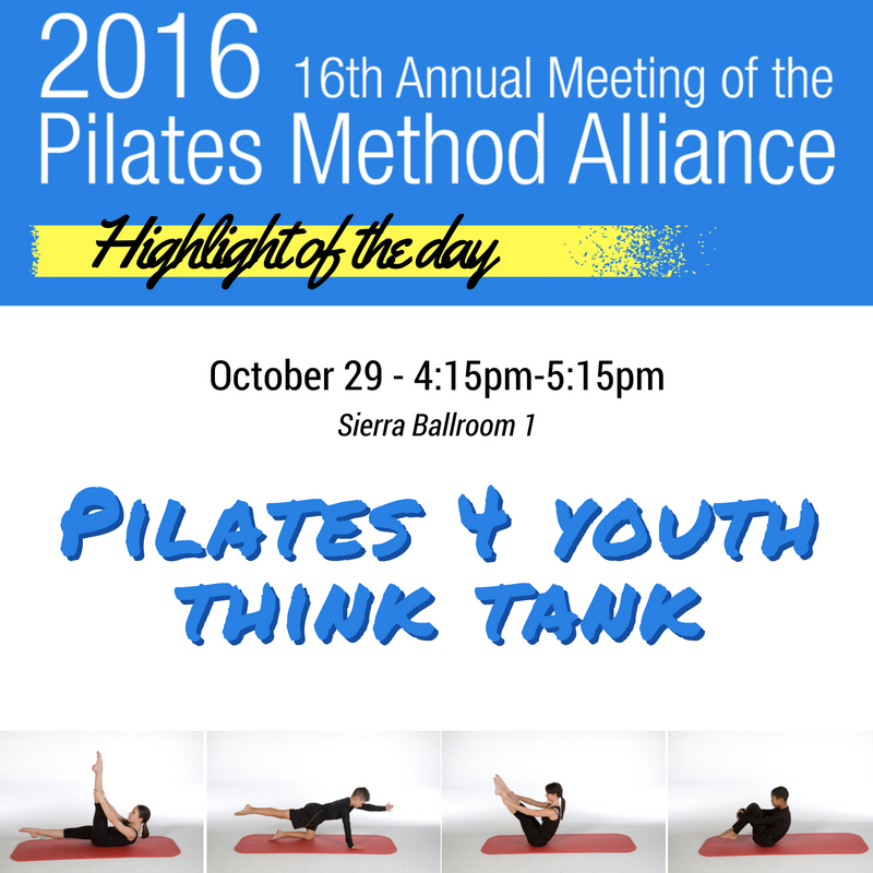 PMAtweeter's tweet photo. #PMA2016Conference highlight of the day! PILATES 4 YOUTH Think Tank 4:15pm!
Bring ur ideas/questions/requests/plans! Sierra Ballroom1! https://t.co/j3haPR2hAj