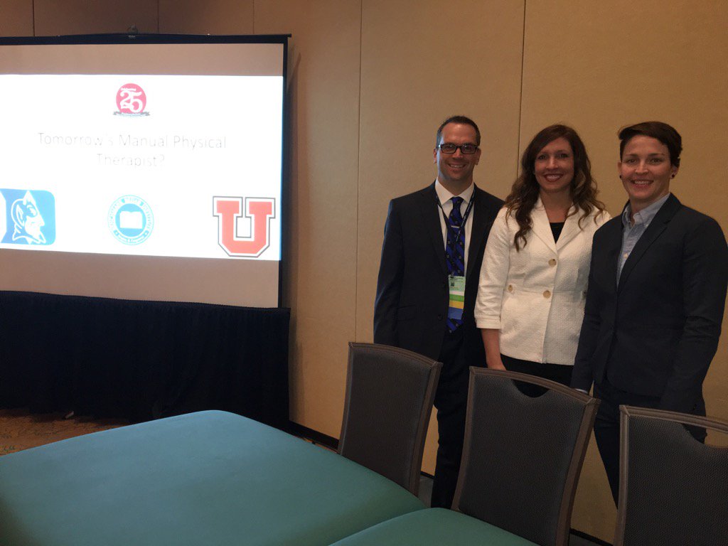 djclewpt's tweet photo. Excited to present w/ great colleagues @AAOMPT @Lane9E @Duke_DPT #AAOMPT2016 #medscreen https://t.co/w6DsL4PfiU
