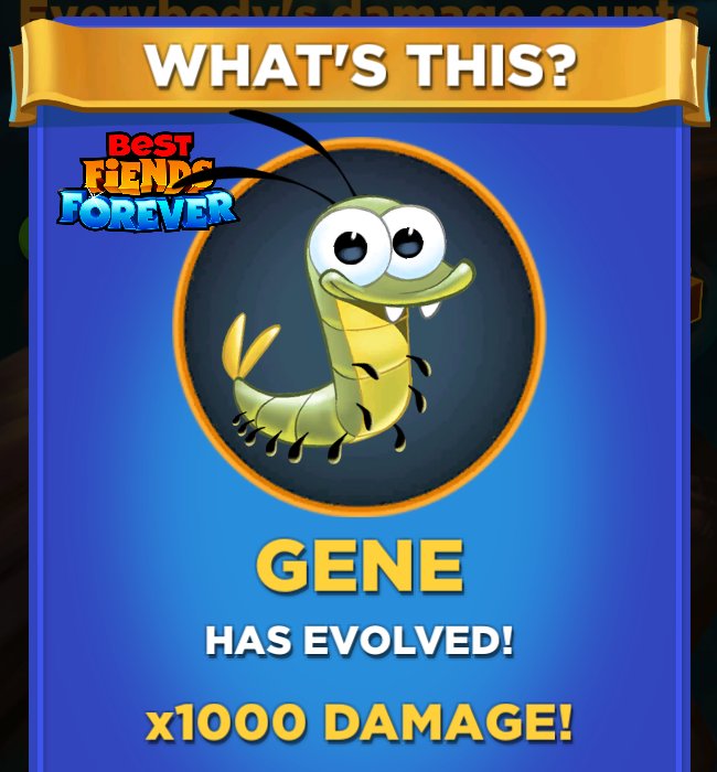 dblizzl's tweet photo. I've just evolved Gene in #BestFiendsForever - Download FREE - https://t.co/9Df6rPSQXi via @BestFiends https://t.co/wjnn2smUSt