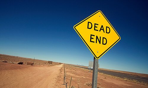 dropoutsgear's tweet photo. "#Dead End" #SignsAtTheGatesOfHell #💀 #dropoutz 💋 https://t.co/nspWAvAm9V