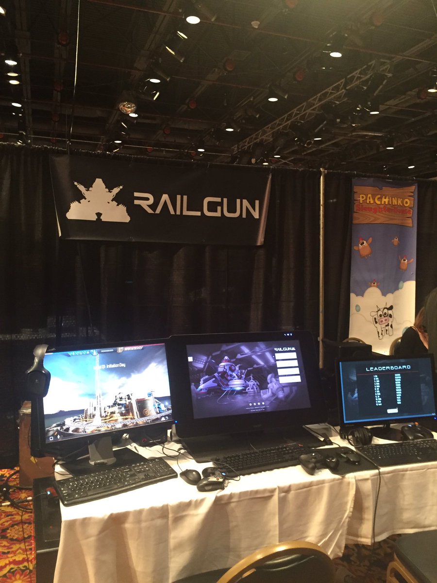 Tech_Gentry's tweet photo. #Gameacon has great games including @RailgunGame built using the Stingray engine from @autodesk #gamedev #tech #indiedev #Autodesk #games https://t.co/zgsTb45kiF