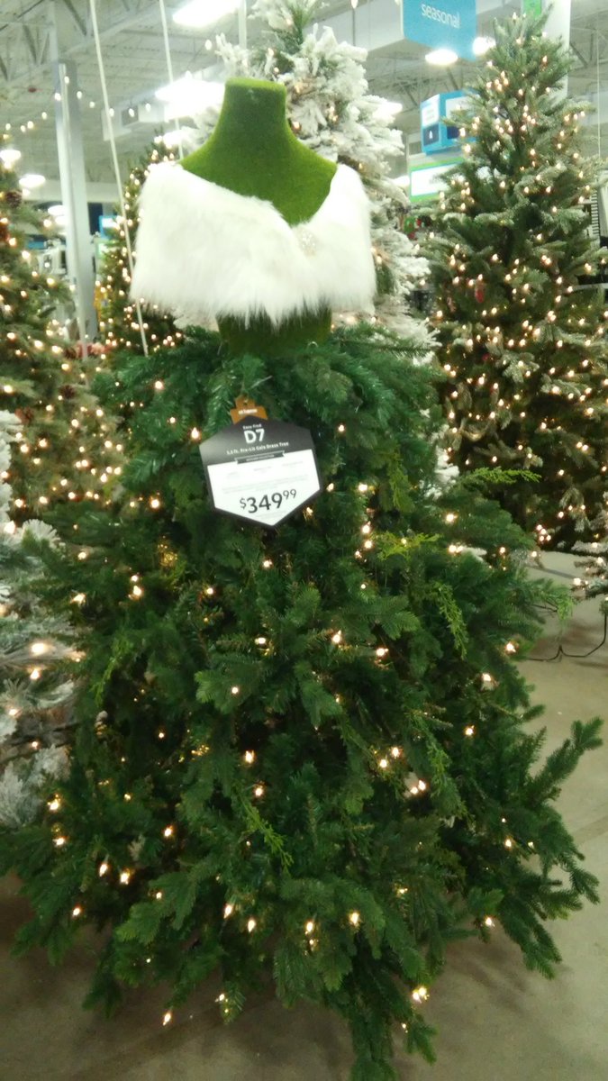 AuroraDevereaux's tweet image. Wtf. $350 headless woman Christmas tree.   #why #reallywhy