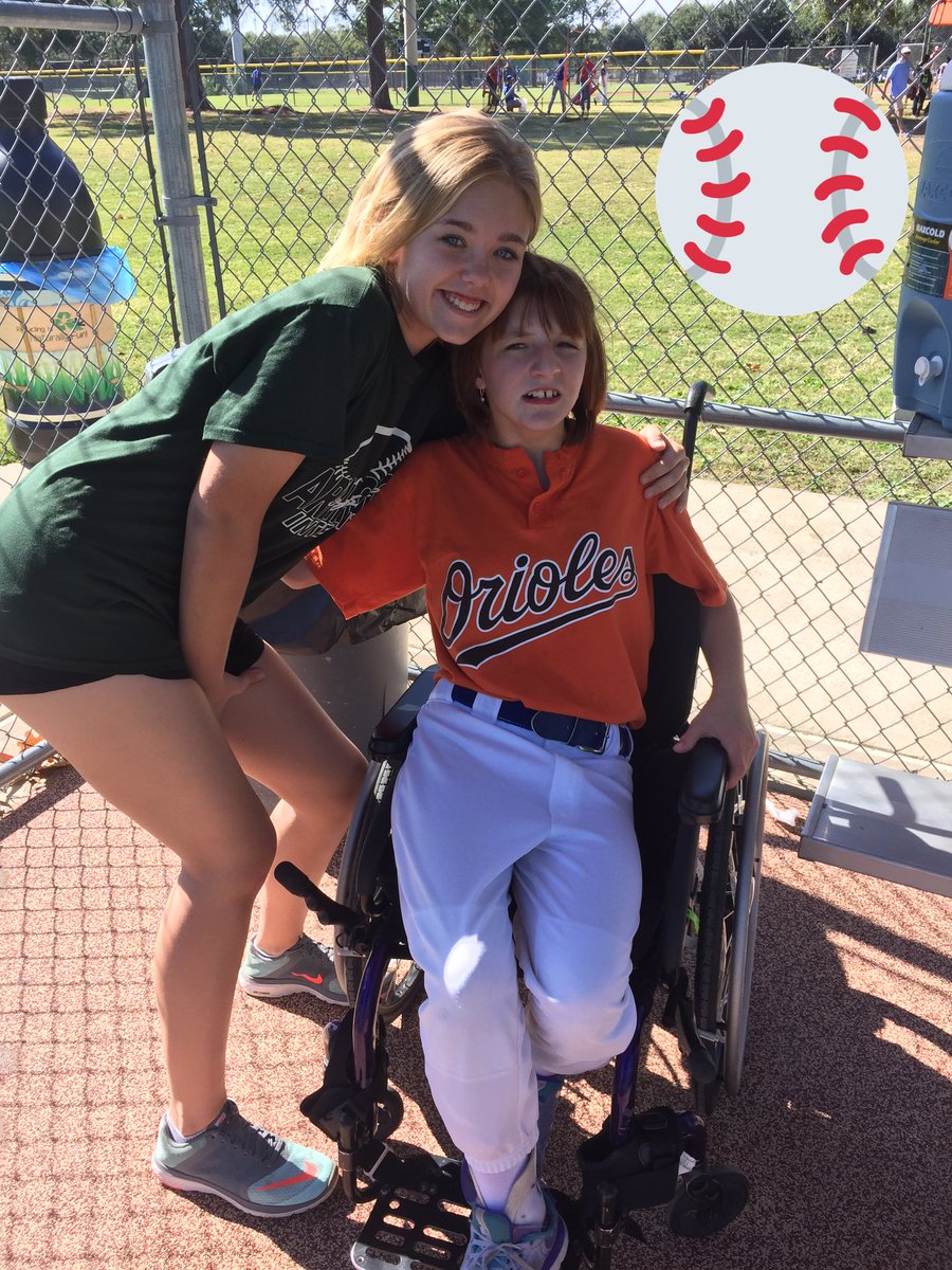 Got to play baseball with this beauty today❤️#miracleleaguebaseball