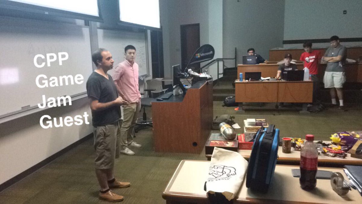 cppgamedev's tweet image. At CPP Game Dev 1st Game Jam. Thank you Microsoft for presenting! #cpp #cppgamejam #Microsoft