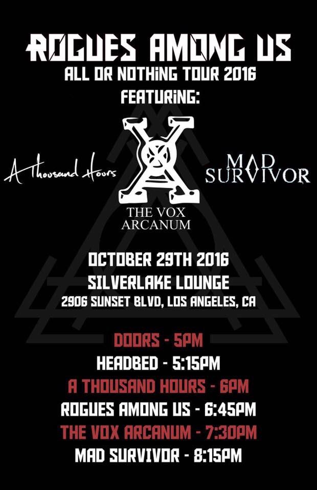 _athousandhours's tweet photo. Tagging along with ROUGES AMONG US in their tour tonight in LA! Come out and support ❤️ https://t.co/8J3JLE74zW