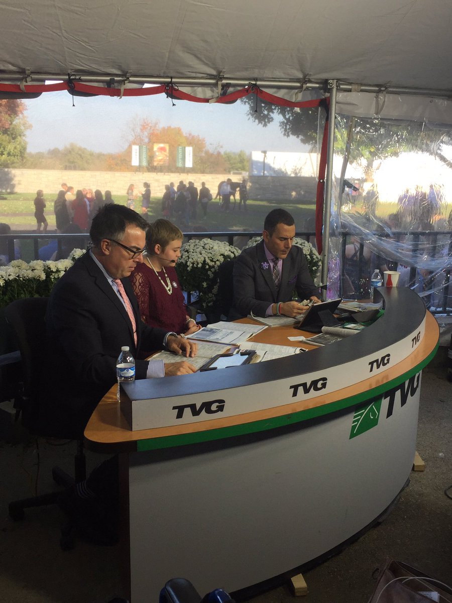 downtowndrbrown's tweet photo. Huge thanks to @ToddTVG &amp; @paulloduca16 with @TVG for the interview with Brianna for @Hagyard @keenelandracing . #MakeAWish #special https://t.co/JzpnS3EiVT