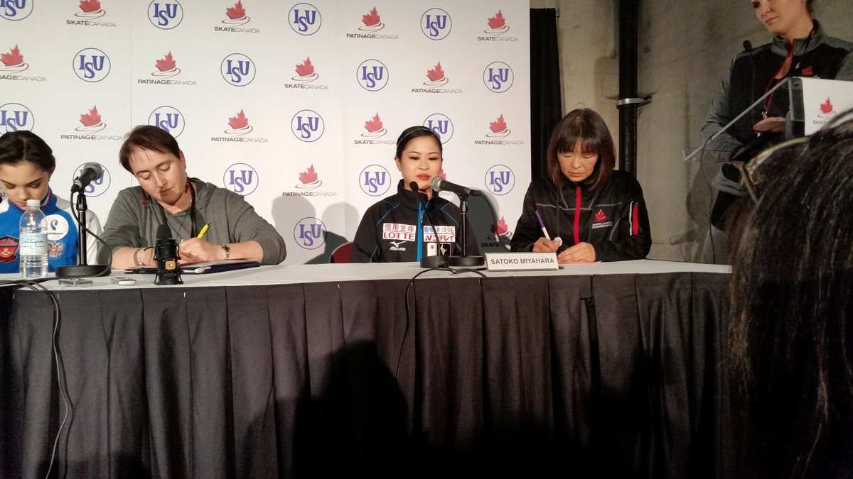 japanskates's tweet photo. Satoko talks of her program to "The Planets" as being about being a "strong woman". https://t.co/FQAxlE2nL5