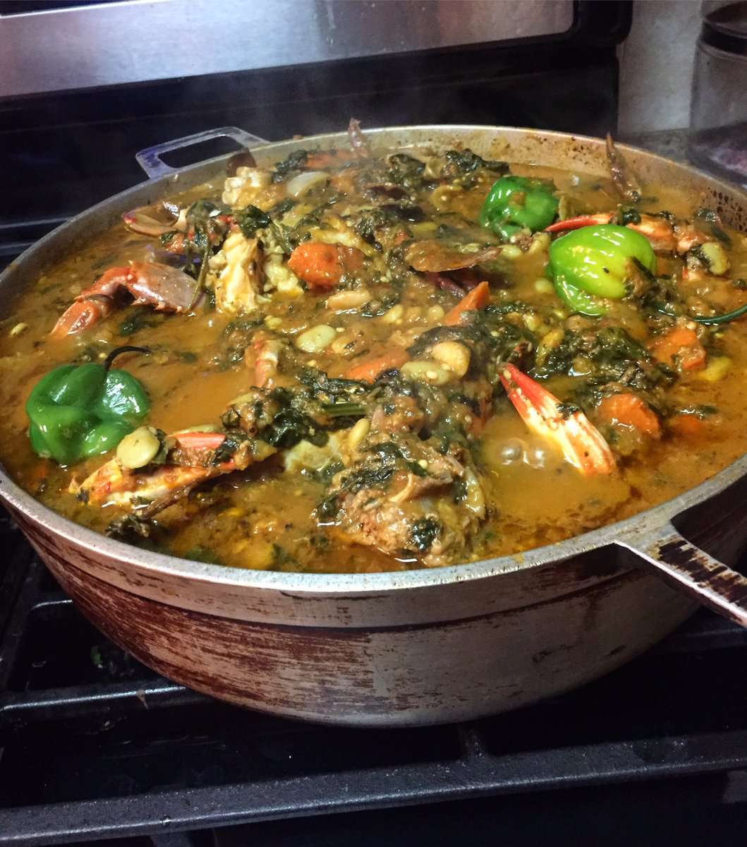 freddtessier's tweet photo. My lovely momma made our favorite dish for dinner this evening... Legume! #brooklynbound #amotherslove #haitianfood #legume #zoepower 🍴🔥🍴 https://t.co/1BW9PBymm9