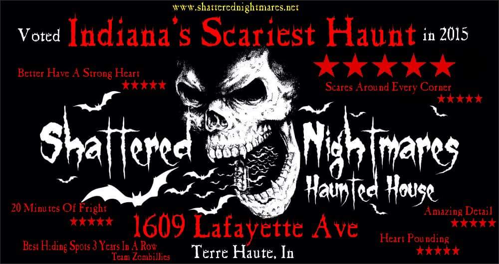 Can you make it thru our all new 2016 Nightmares Unleashed??
 Tonight 1609 Lafayette Ave
Tonight 7pm to Midnight