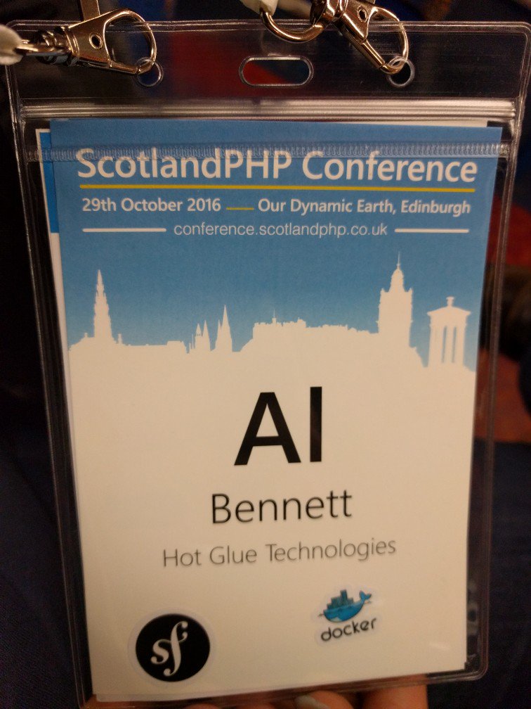 eggfriedrice's tweet image. A guy on the bus just asked how the Artificial intelligence conference was #scotphp16