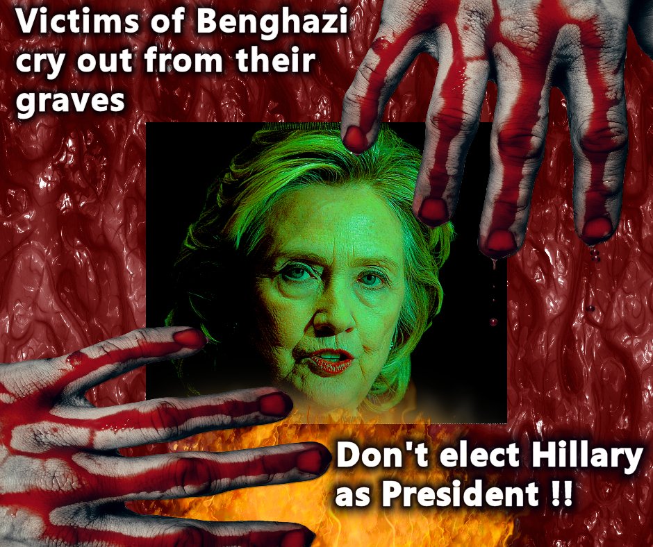 KingMurfee's tweet photo. #Benghazi #Victims #CrookedHillary #LockHerUp #FBIReopensCase #wikileaksemail #OctoberSurprise #PaytoPlay #BenghaziButcher #Military https://t.co/OMXZ91szJR