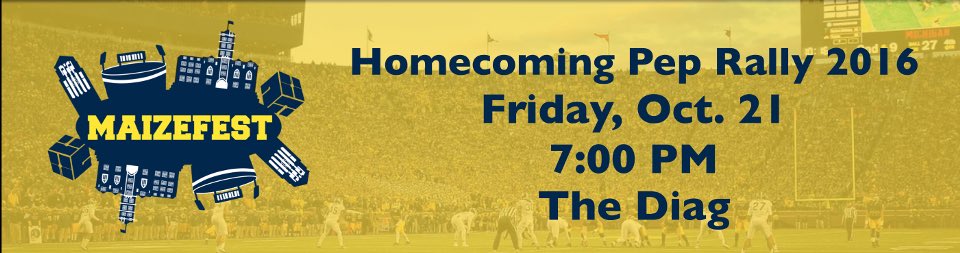 MichiganSpirit's tweet photo. Friday night, Homecoming begins. You'll want to see who's there. 
#GoBlue https://t.co/hNJtZqs9or