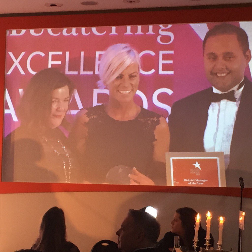 And the winner of the District Mgr of Year Award is Rachel Dargie!!! @ABCaterSeniors #proud #EDUawards