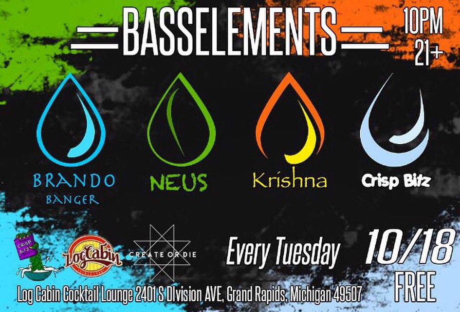 Brandontybutler's tweet photo. Tomorrow night #basselements #bass #edm #lit https://t.co/ebzYjOO2iR