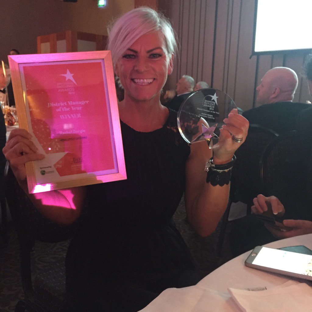 Fantastic!! So pleased for our wonderful Rachel Dargie #EDUawards @ABCaterSeniors District Manager of the Year