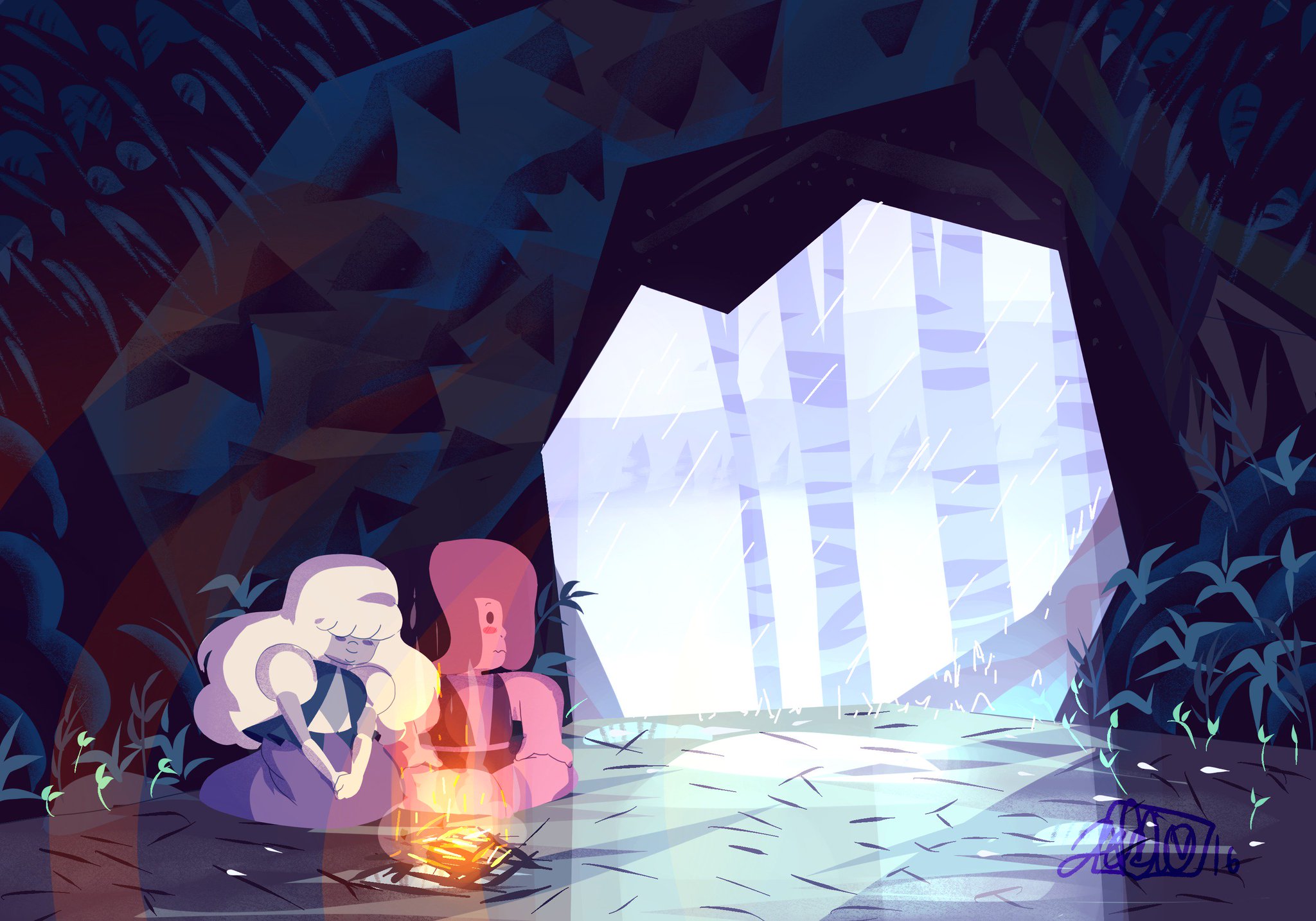 “It's raining where I live sooo <33 #StevenUniverse #rupphire”