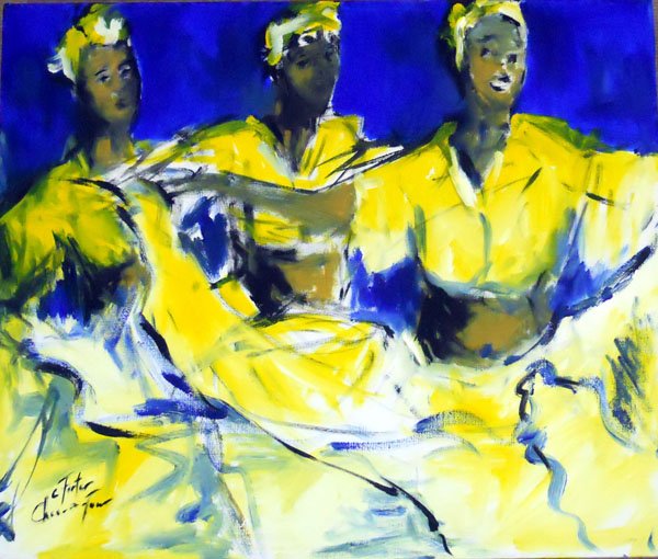 'Dancing for Crop Over' -Catherine Forter Chee-A-Tow #Trinidad #Caribbean #art #inspiration #followart #twitart #iloveart #caribbeanart