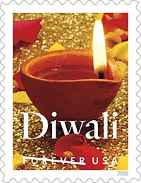 For the 1st time in U.S. History, Diwali festival has been commemorated in a stamp! Stop by to check them out today
