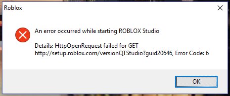 Alex Berry On Twitter Can T Go On Studio Whatsoever Recently Apparently This Issue Has Been Around For Years - roblox httpopenrequest failed for get