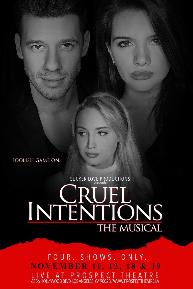 mollyjmccook's tweet photo. It's true y'all. 4 shows only. We're BACK!! #CruelIntentionsMusical https://t.co/iVuYYBGOph