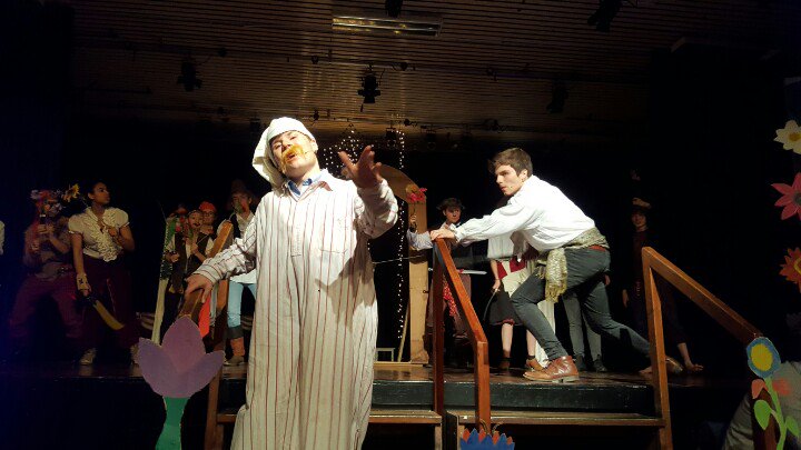 SPHSMedia's tweet photo. Rehearsing all day for "The Pirates of Penzance". Things coming together nicely in the dress rehearsal. https://t.co/FcfMLskJxr