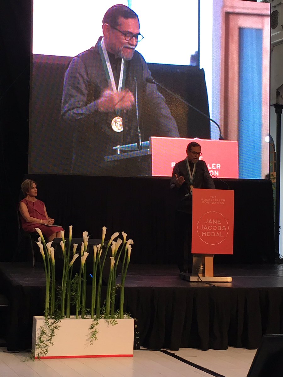 Congratulations to PK Das, architect, activist &amp; recipient of <a href="/RockefellerFdn/">The Rockefeller Foundation</a> Jane Jacobs Medal!